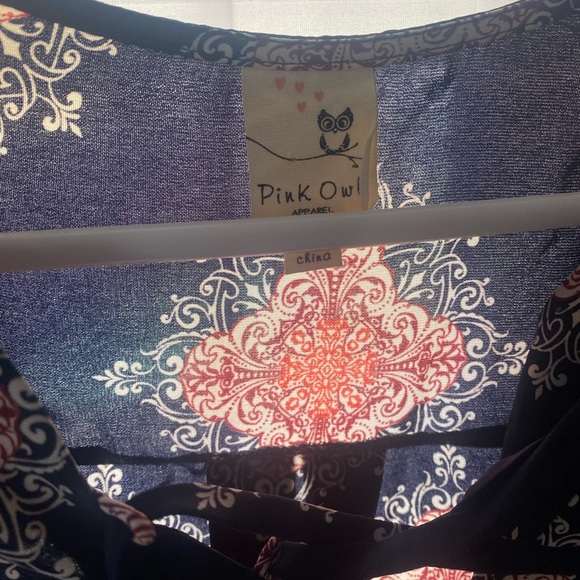 Patterned Satin Dress - Picture 4 of 4